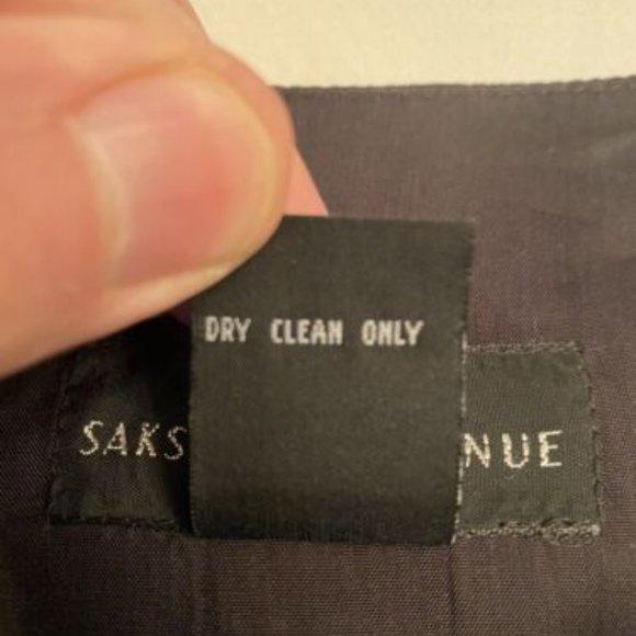 Saks Fifth Avenue Navy Blue Wool Blend Vest Large Italian Fabric Made Hong Kong - Picture 8 of 15